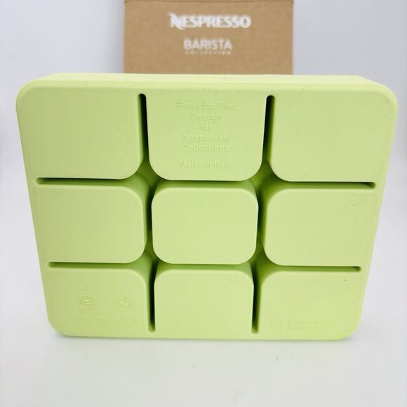 Nespresso Barista Ice Cube Tray Pistachio Silicone New In Box. - Picture 10 of 12